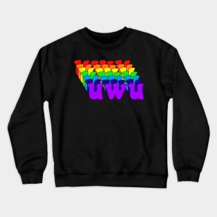 Rainbow UwU Crewneck Sweatshirt